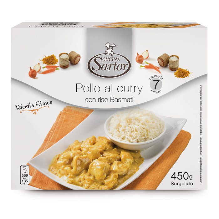 Pollo al curry con riso basmati